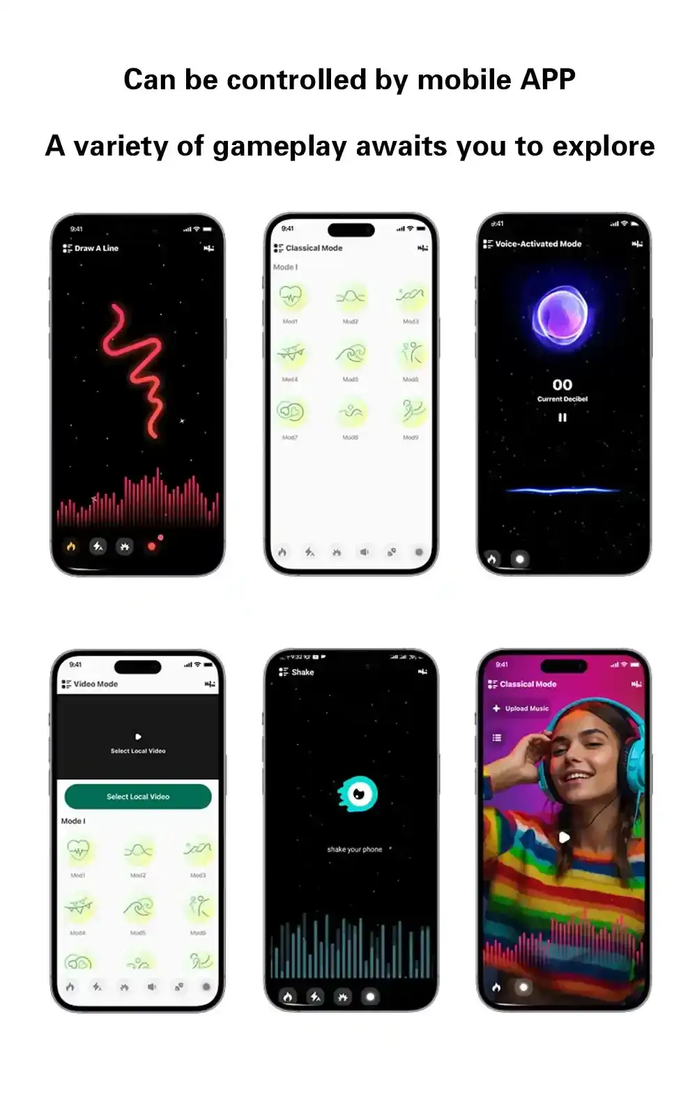 multi mode app controlled anal beads