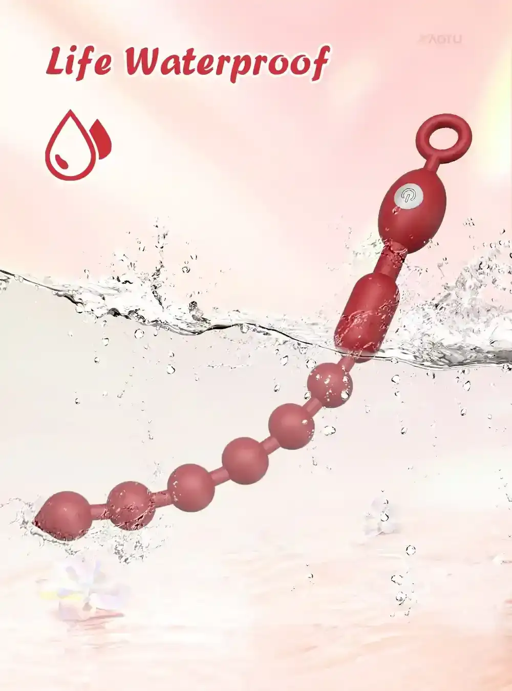 multi speed vibrating anal beads waterproof