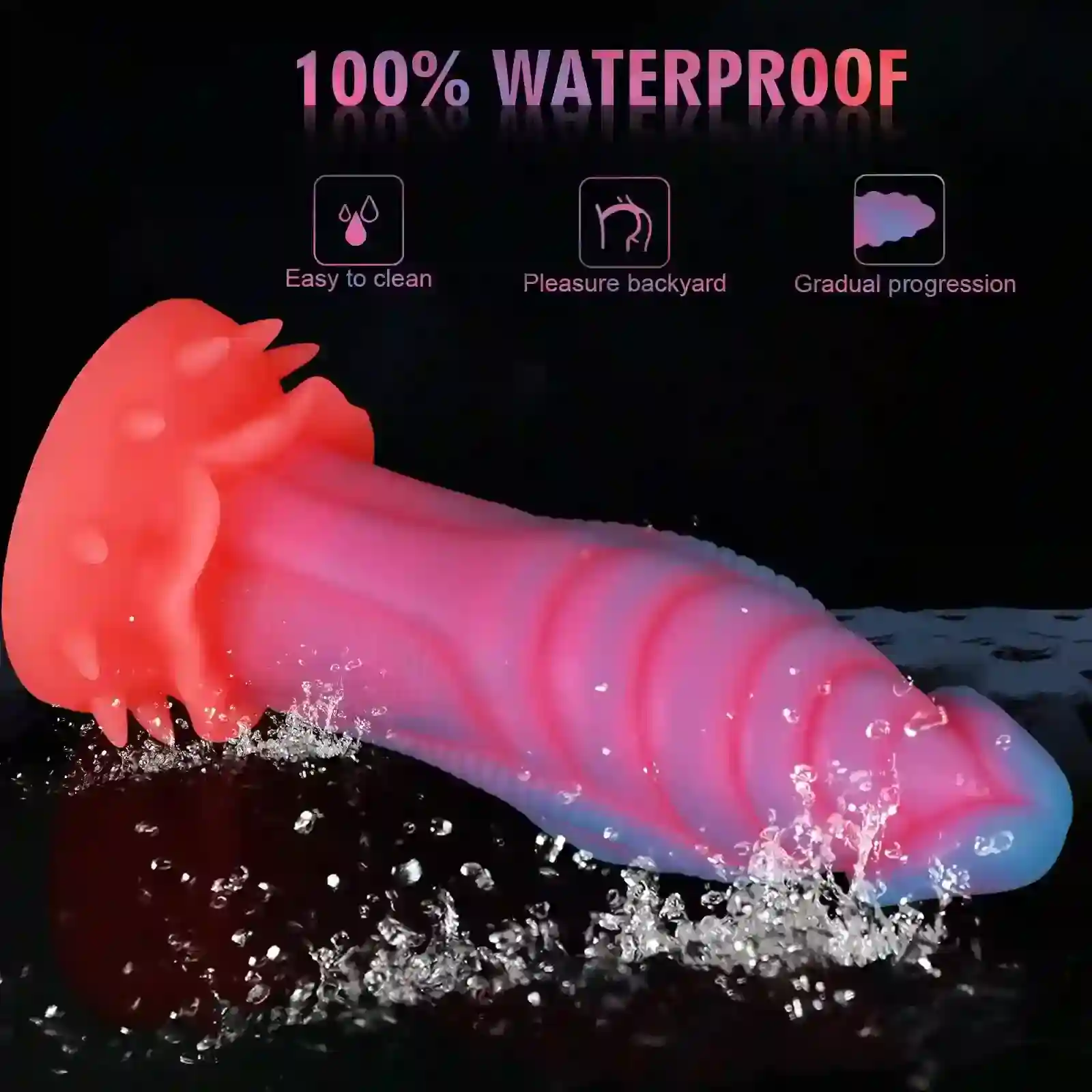 night glow monster anal plug