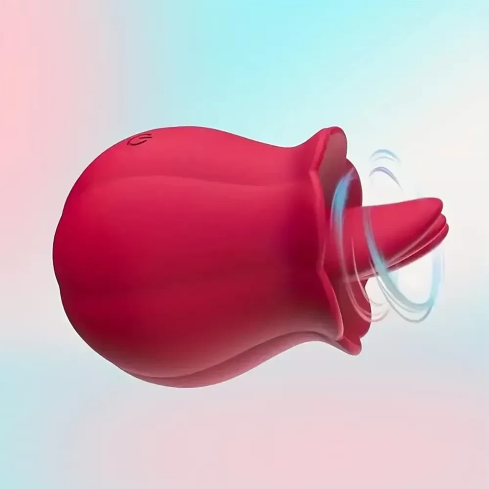 oral stimulation rose toy red
