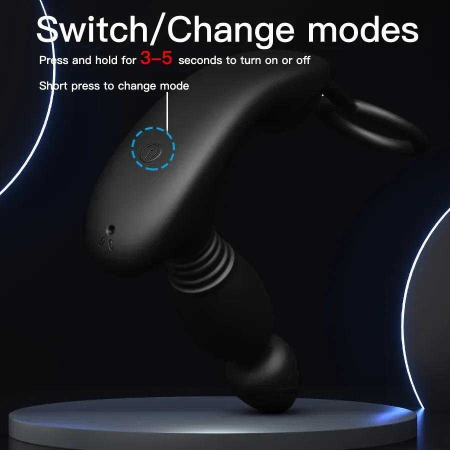 prostate massager with thrusting motion