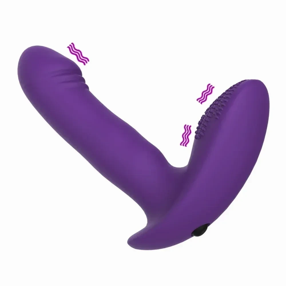 purple silicone butt plug vibrator
