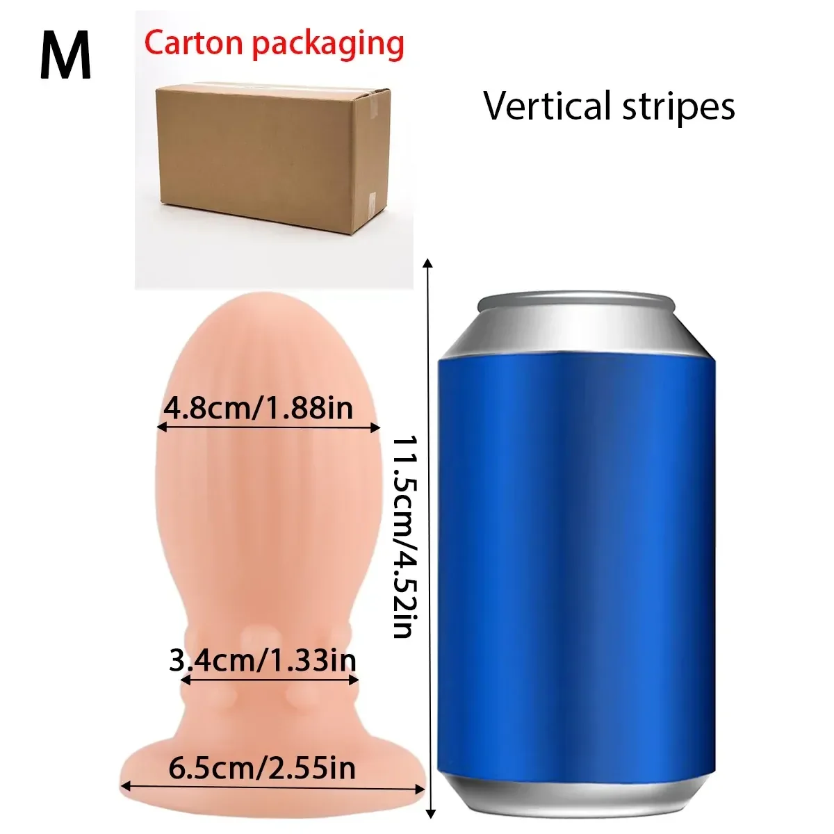 pvc anal plug threaded design