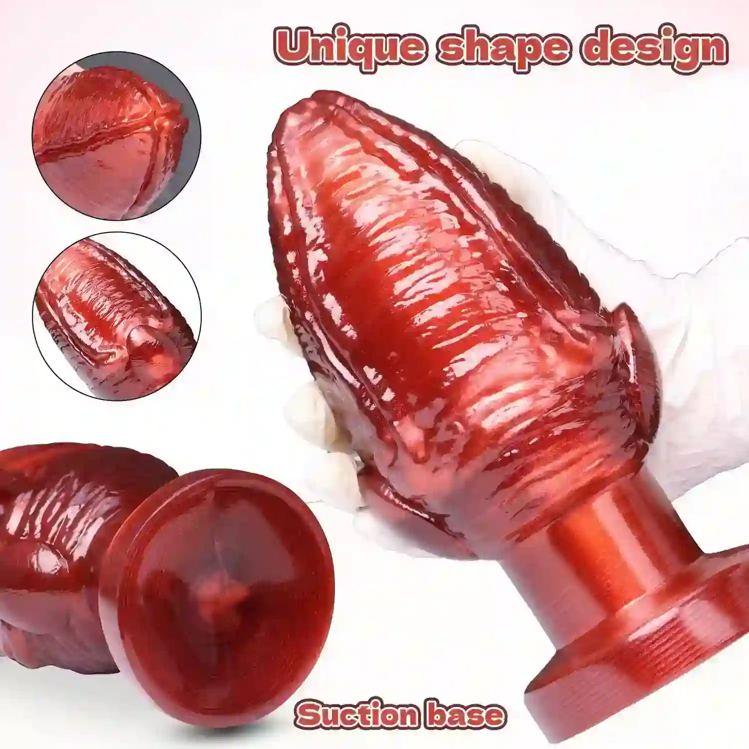 pvc anal plug with suction base 1