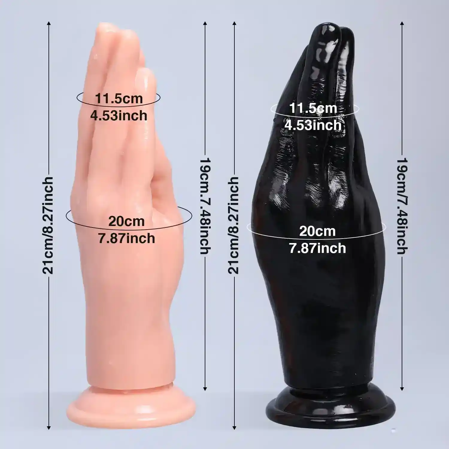 pvc butt plug suction base