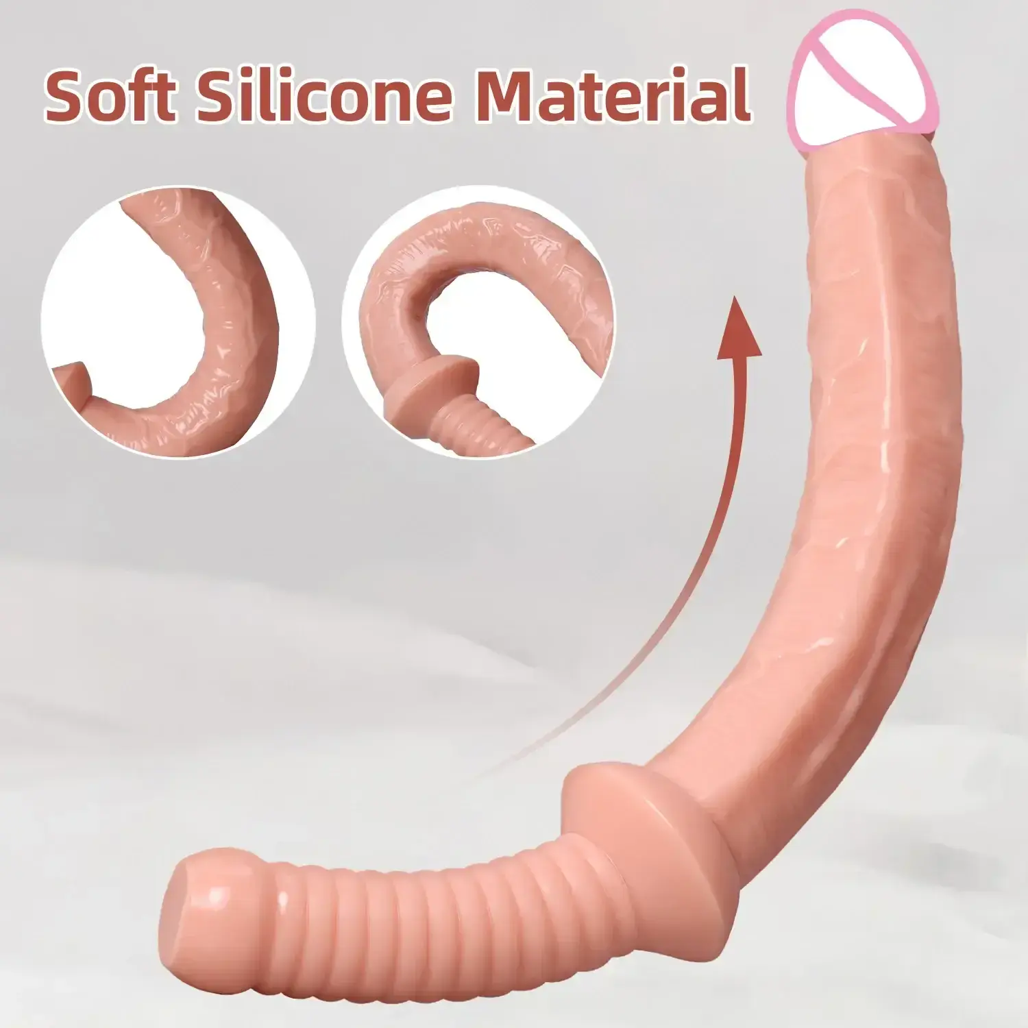 pvc dildo with g spot curve