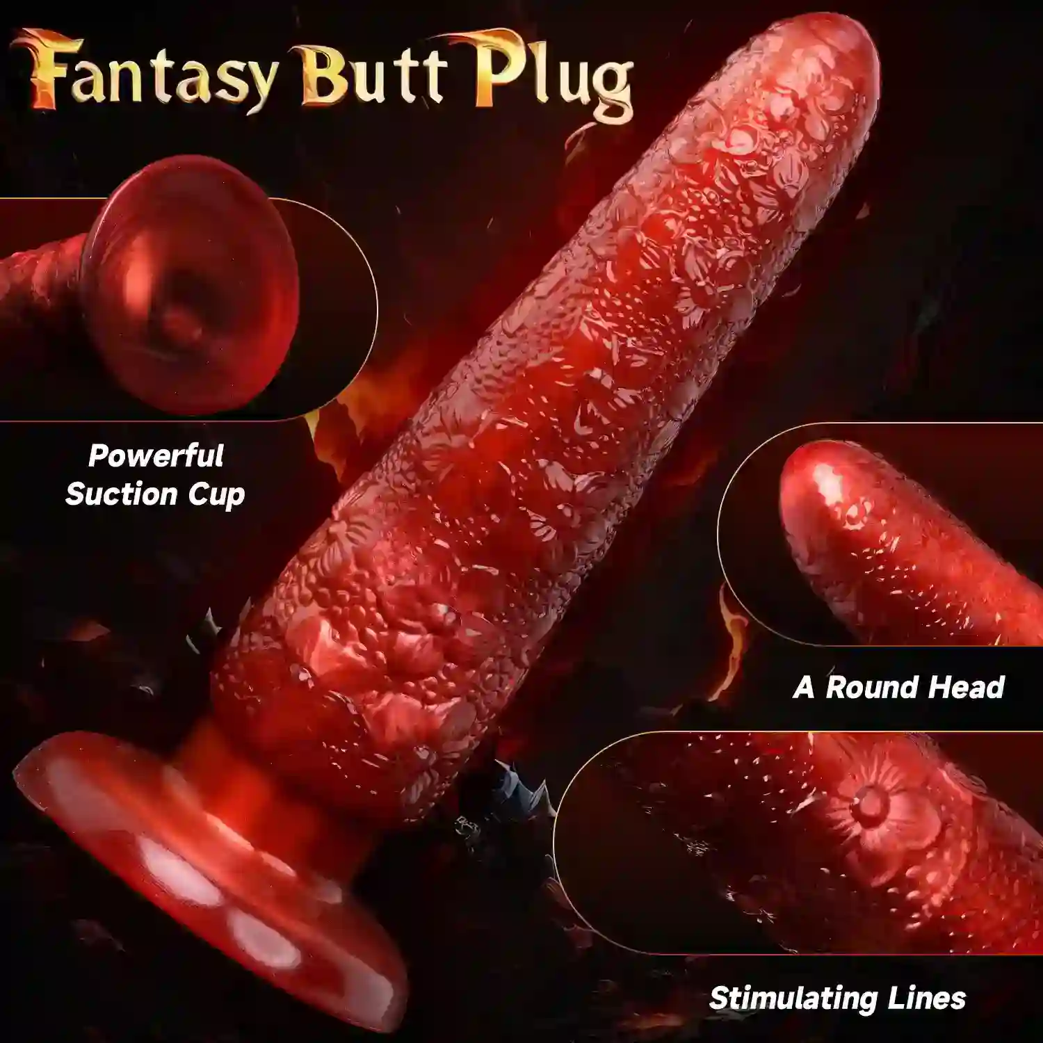 pvc dual stimulation anal toy