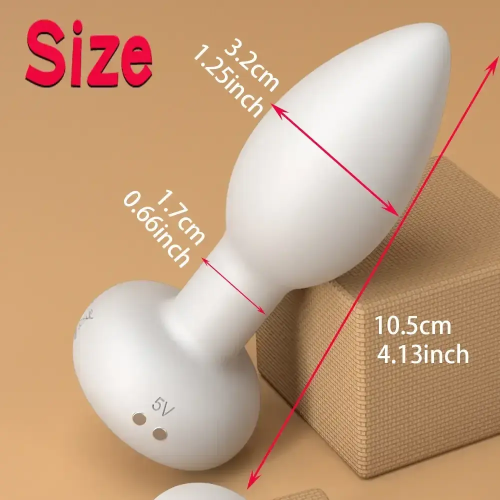 quiet vibrating anal plug silicone
