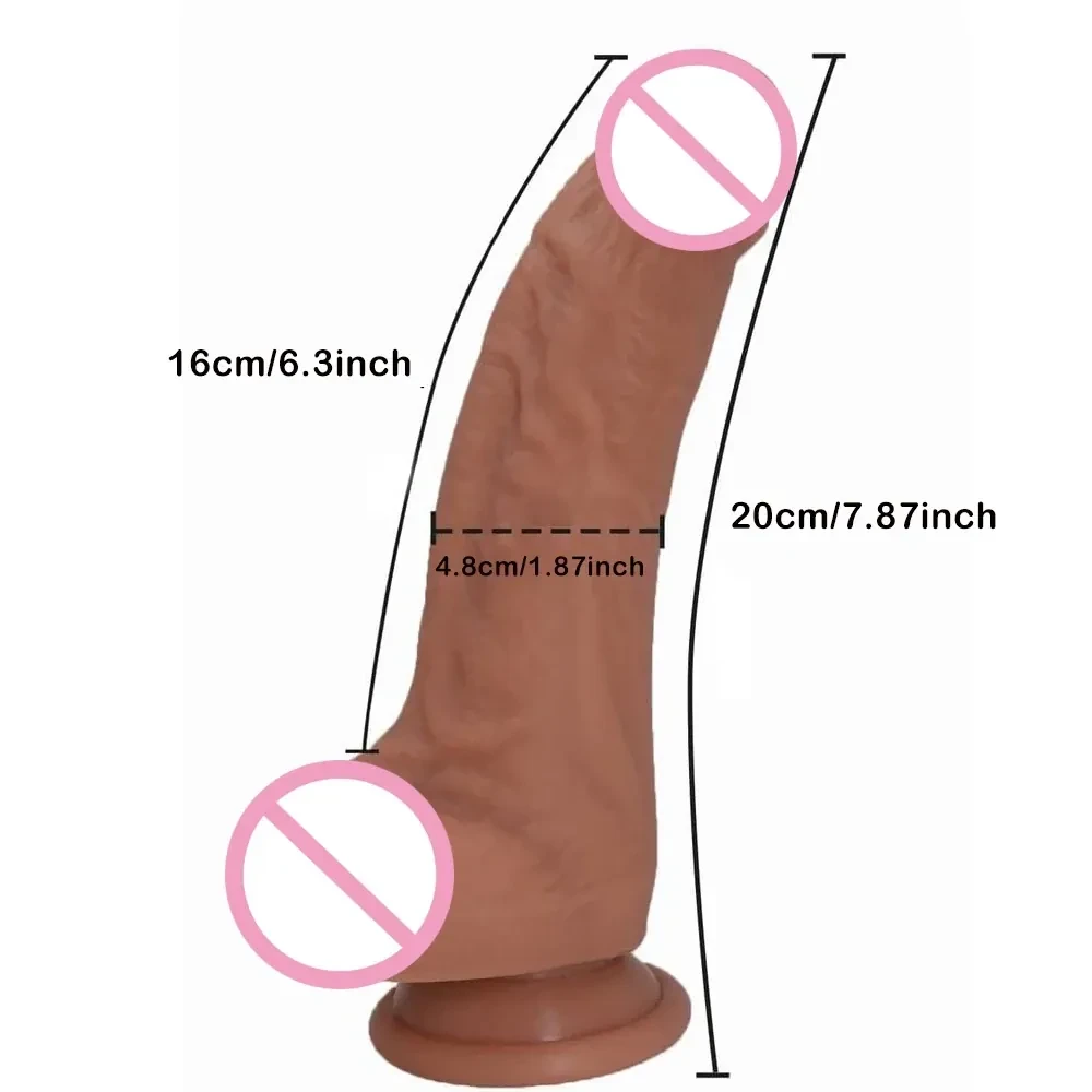 realistic dildo anal plug silicone material