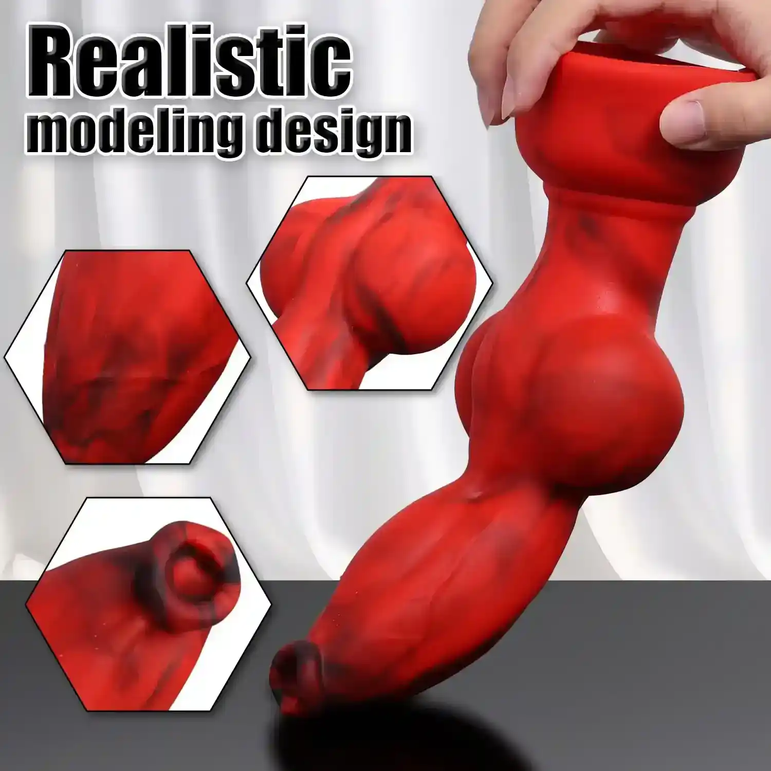 realistic dog knot dildo silicone
