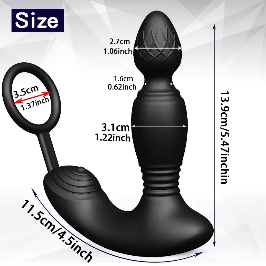 rechargeable anal prostate toy silicone