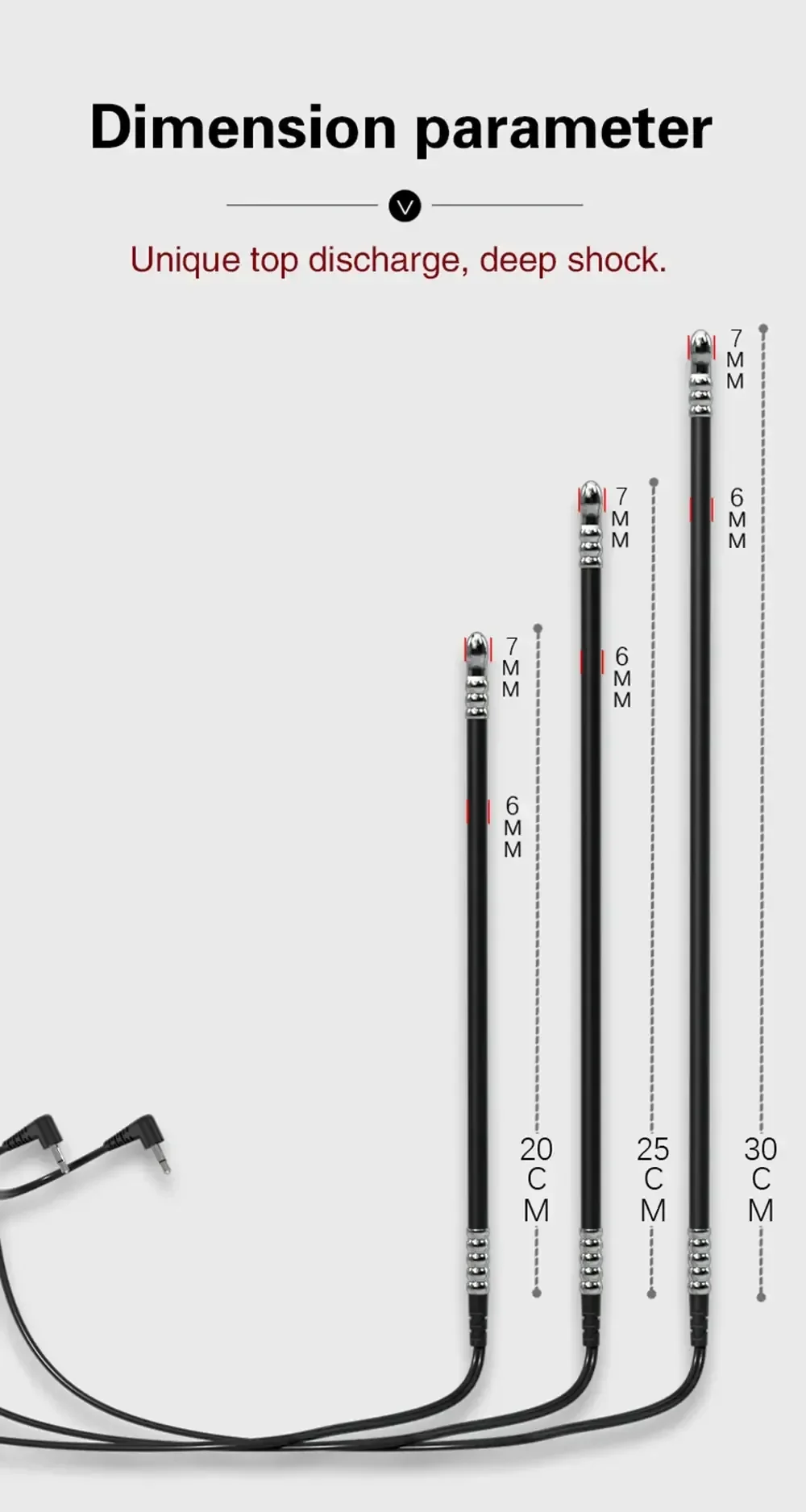 rechargeable electro shock plug