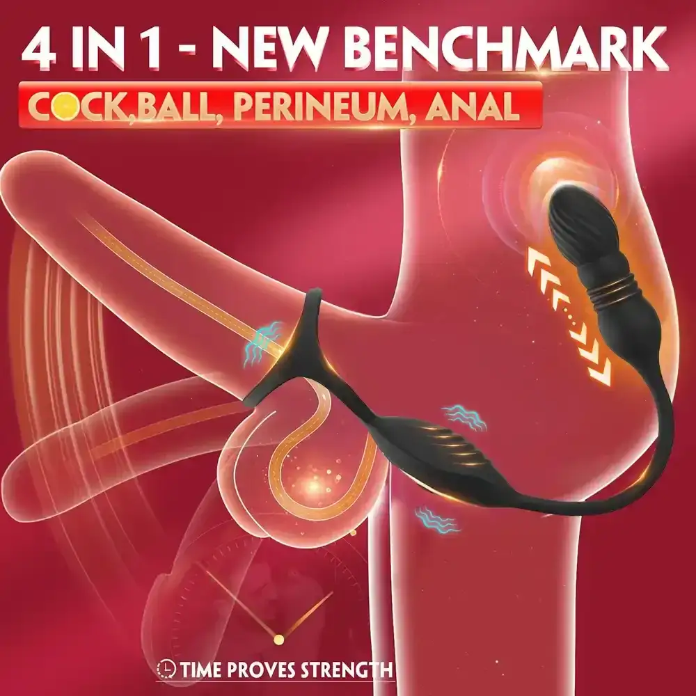 rechargeable prostate massager remote control 1