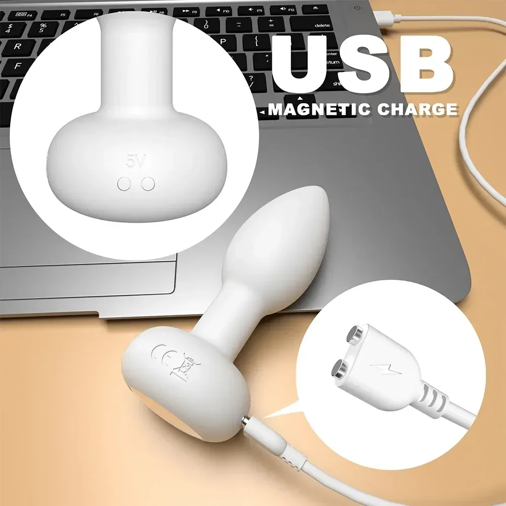 rechargeable silicone prostate massager anal toy