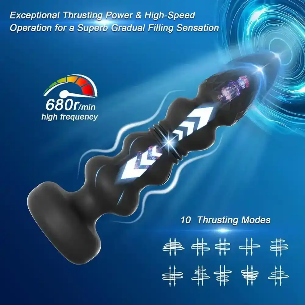 rechargeable thrusting anal prostate toy 1