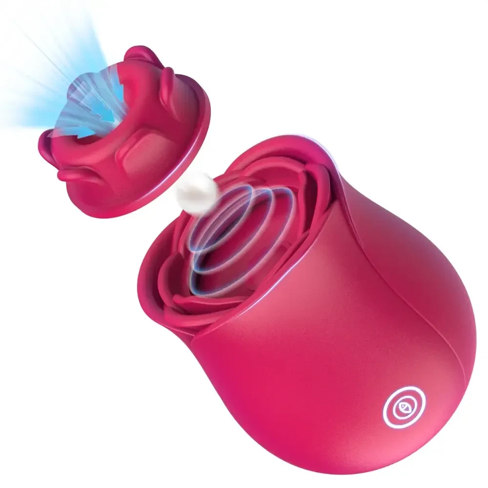 red rose stimulator discreet design