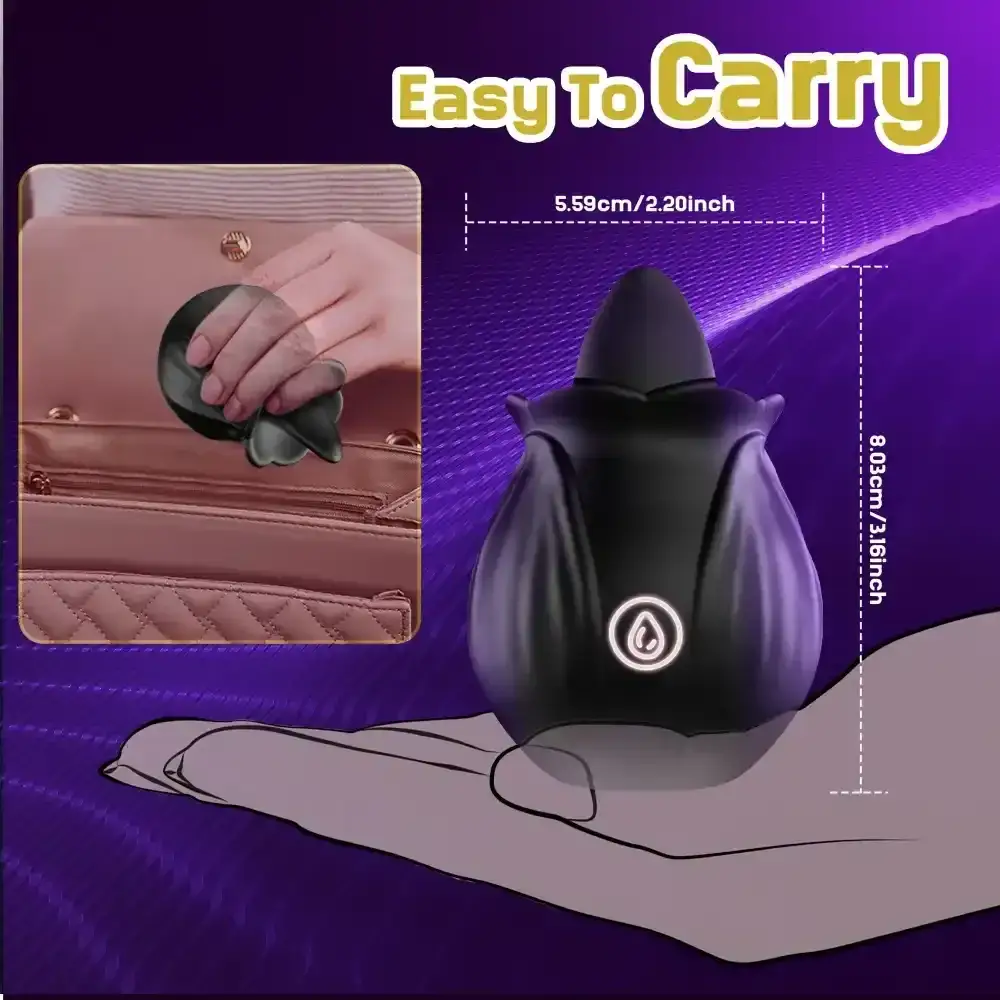 red rose tongue vibrator waterproof