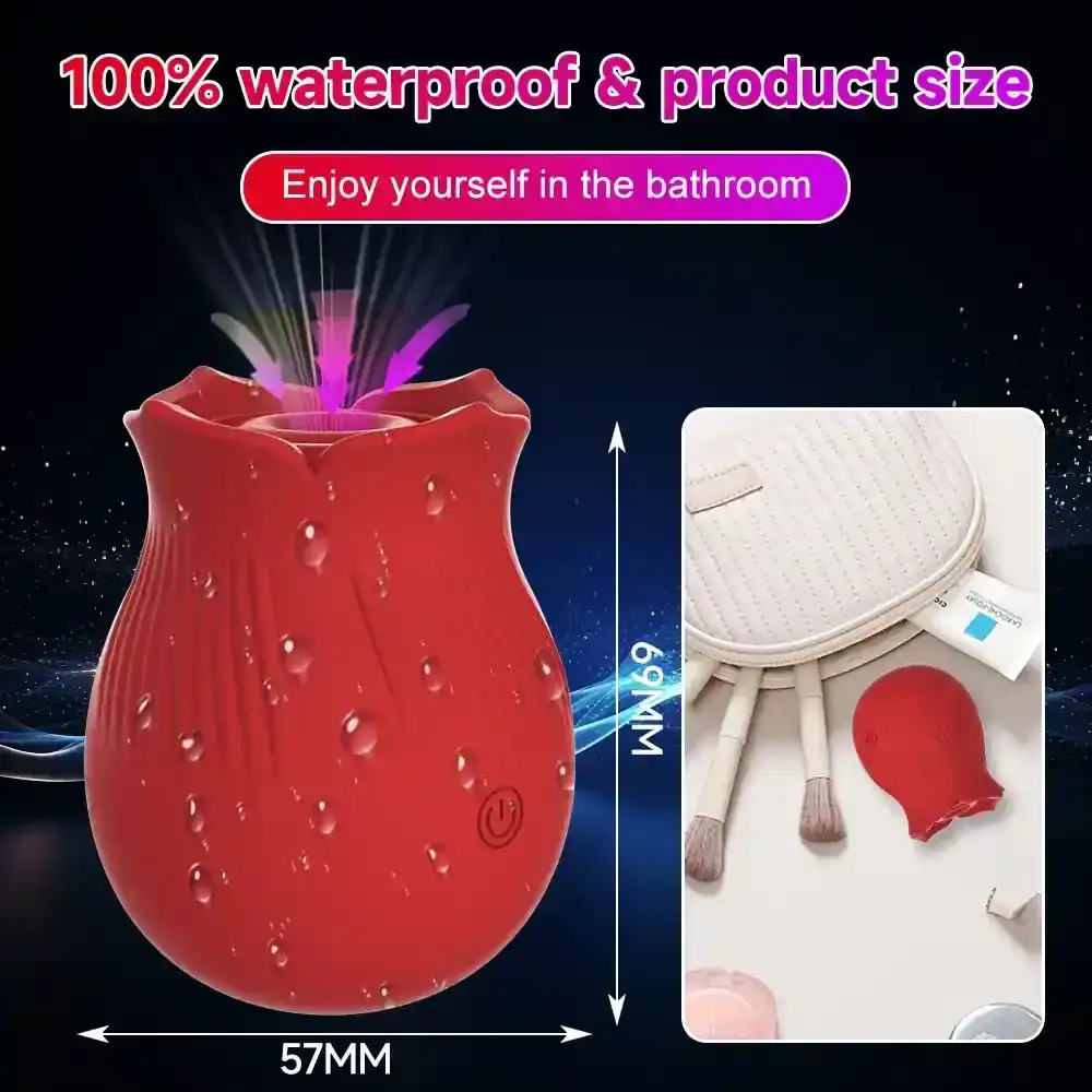 red silicone stimulator for women