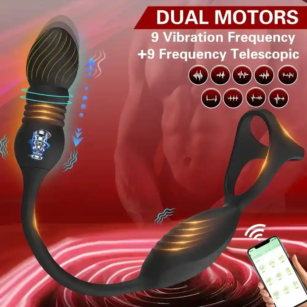 remote control prostate vibrator silicone