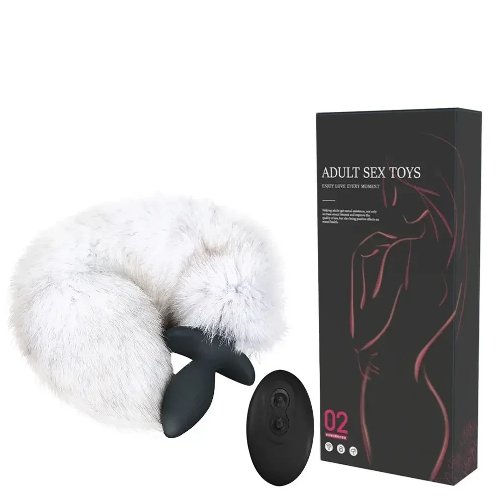 remote controlled fox tail vibrator