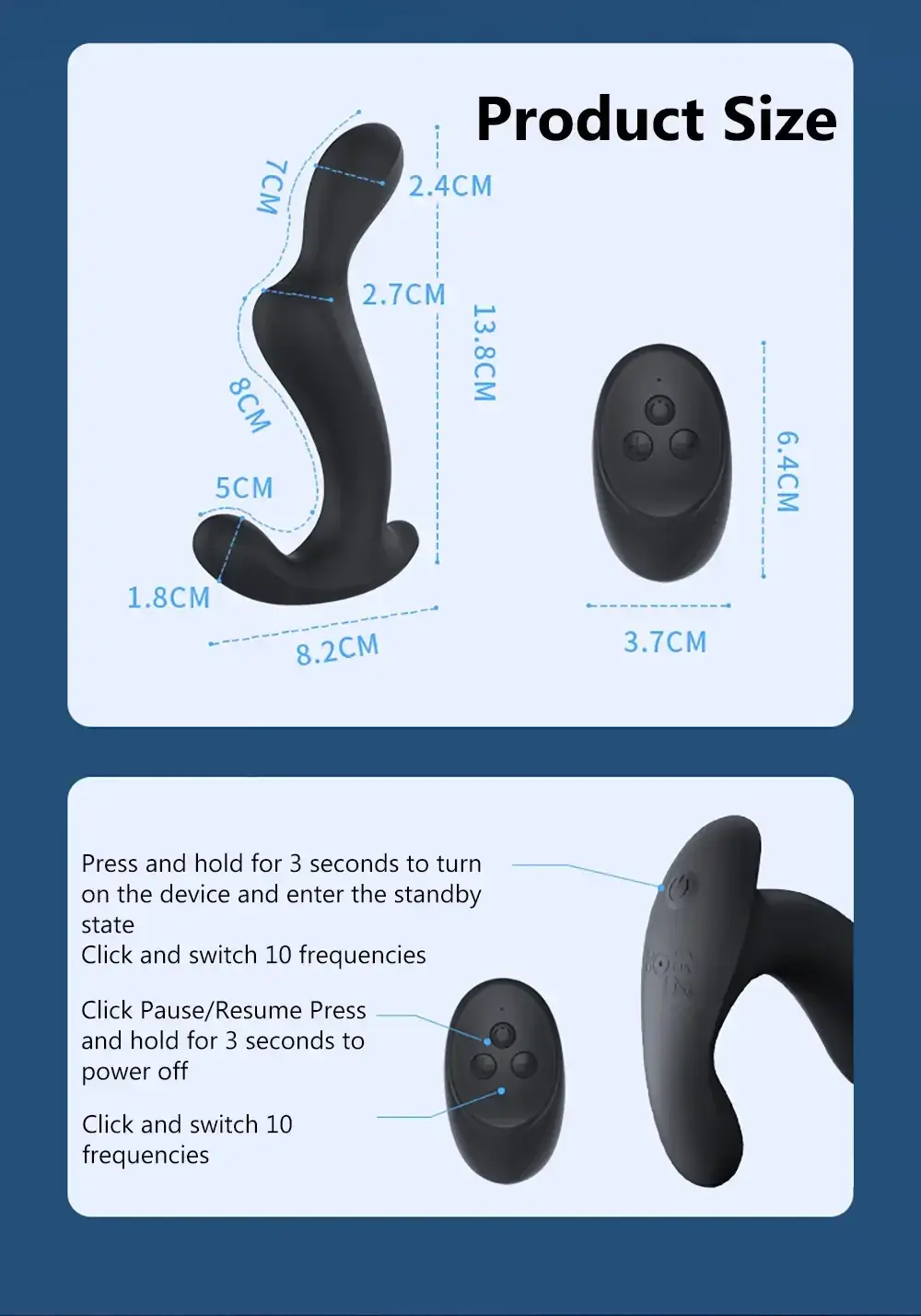 remote controlled prostate toy vibrating