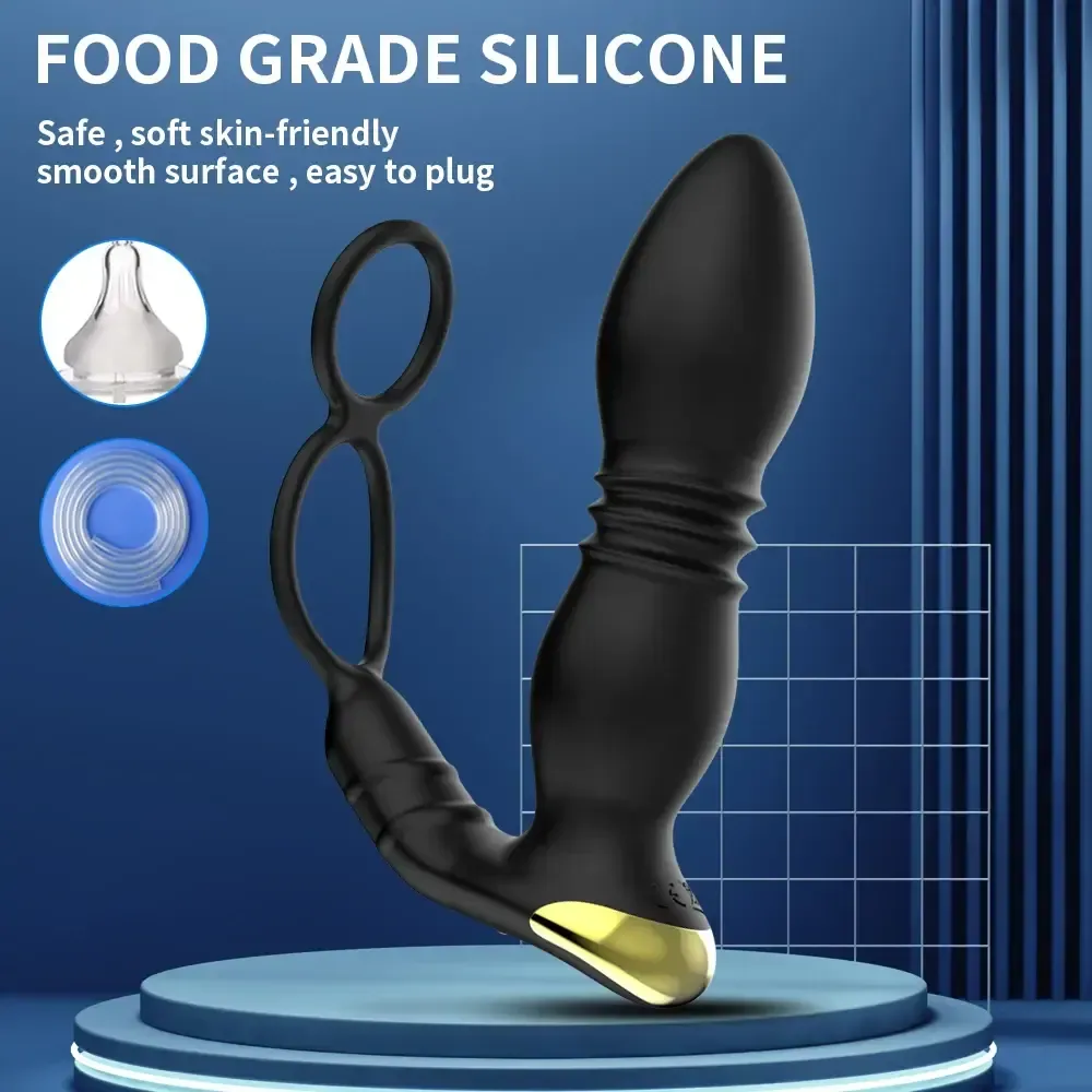 remote controlled thrusting anal toy