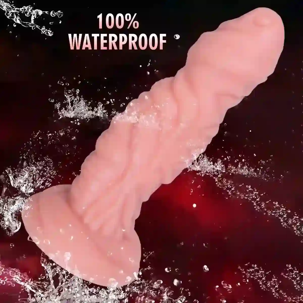 rubber anal toy textured surface