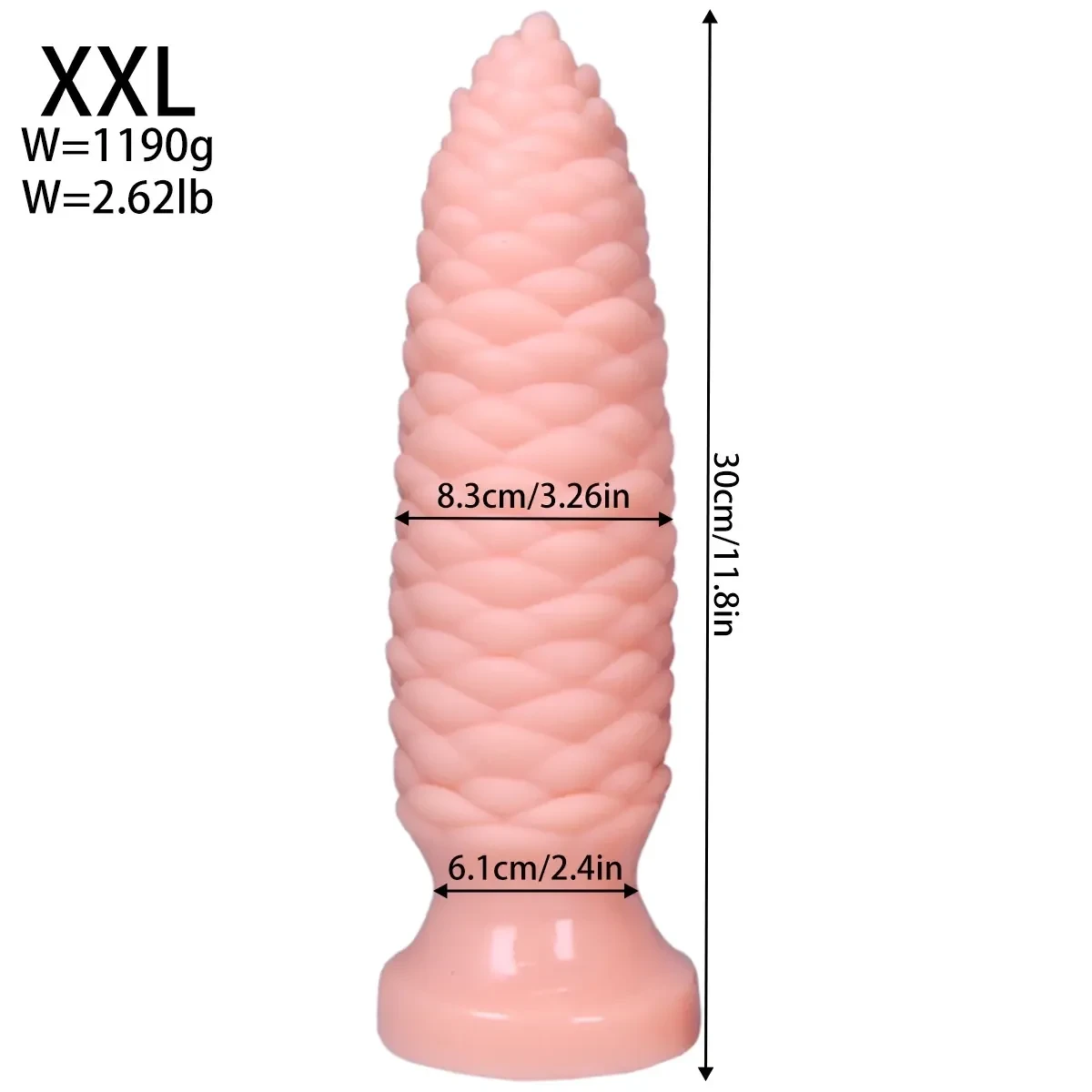 rubber dilator anal plug smooth texture