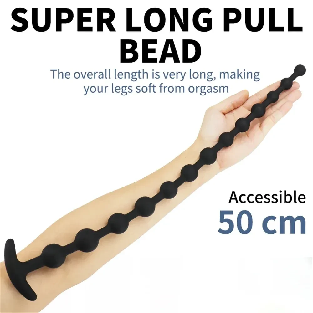 silicone anal beads for versatile play