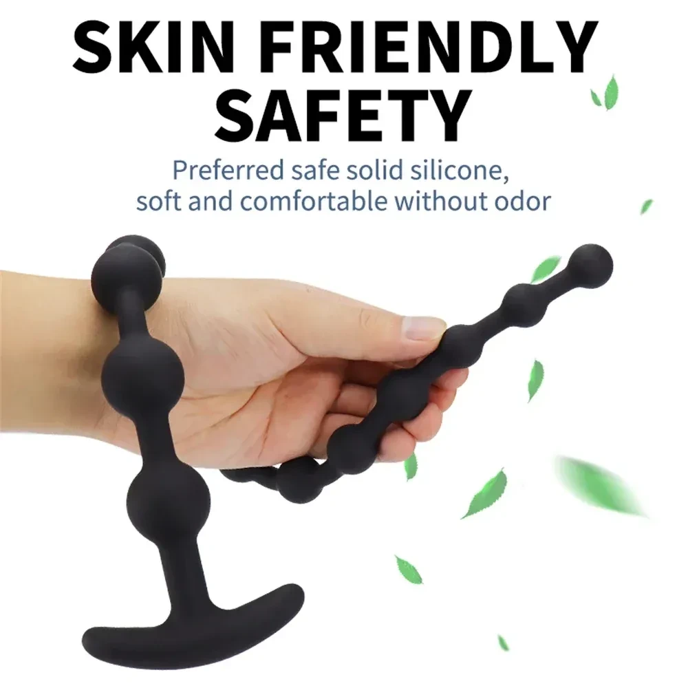 silicone anal beads graduated sizes