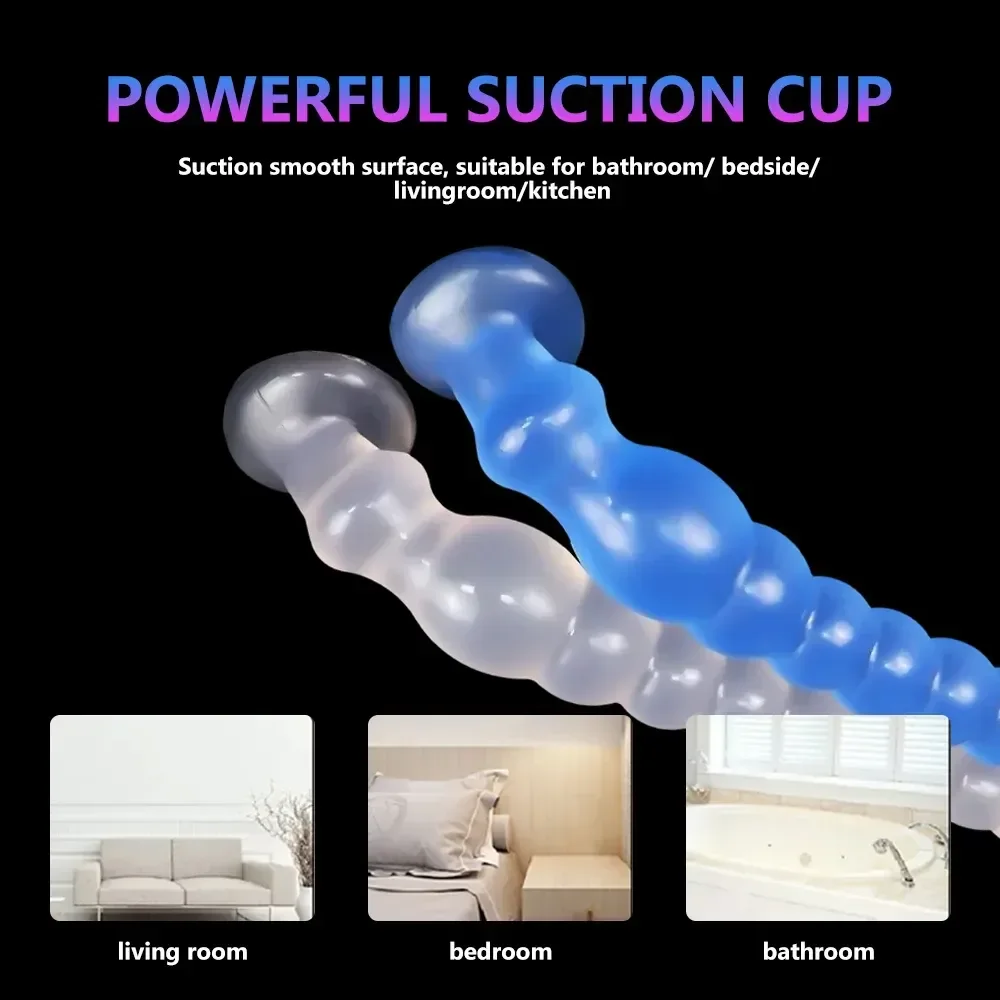 silicone anal beads plug set adult