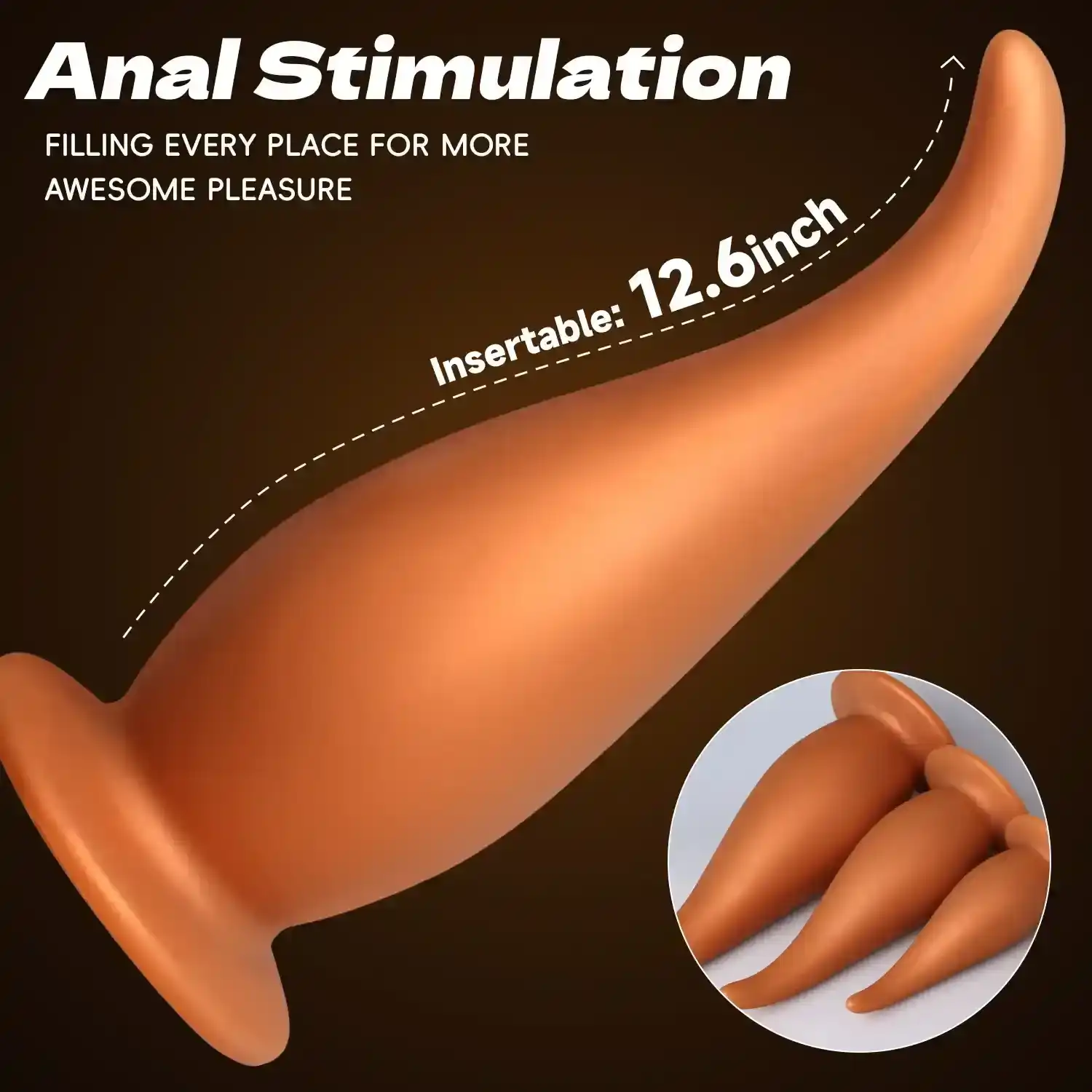 silicone anal dilator smooth comfortable