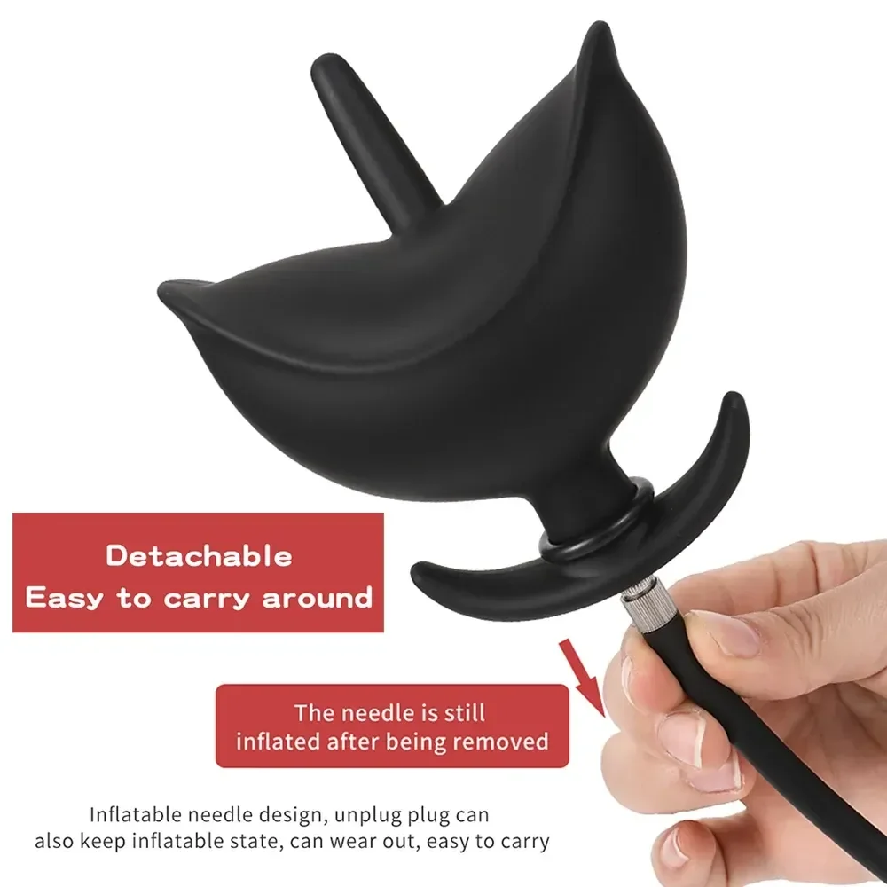 silicone anal plug adjustable size