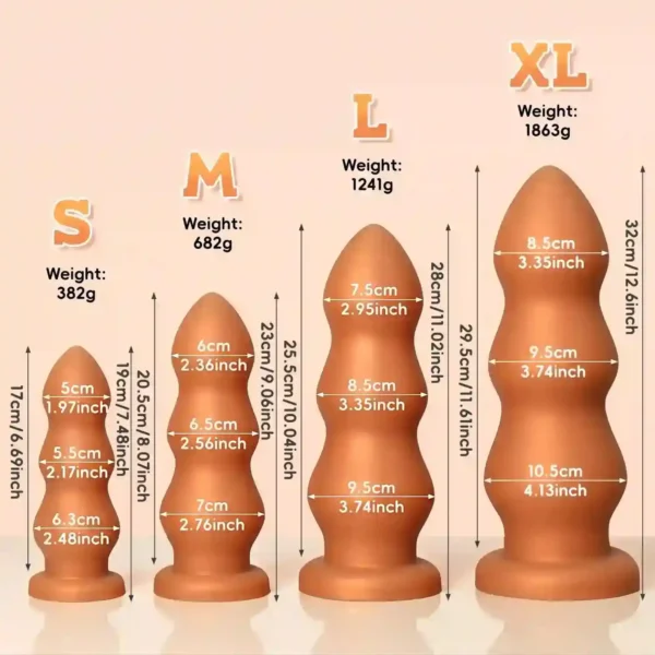 silicone anal plug beads waterproof