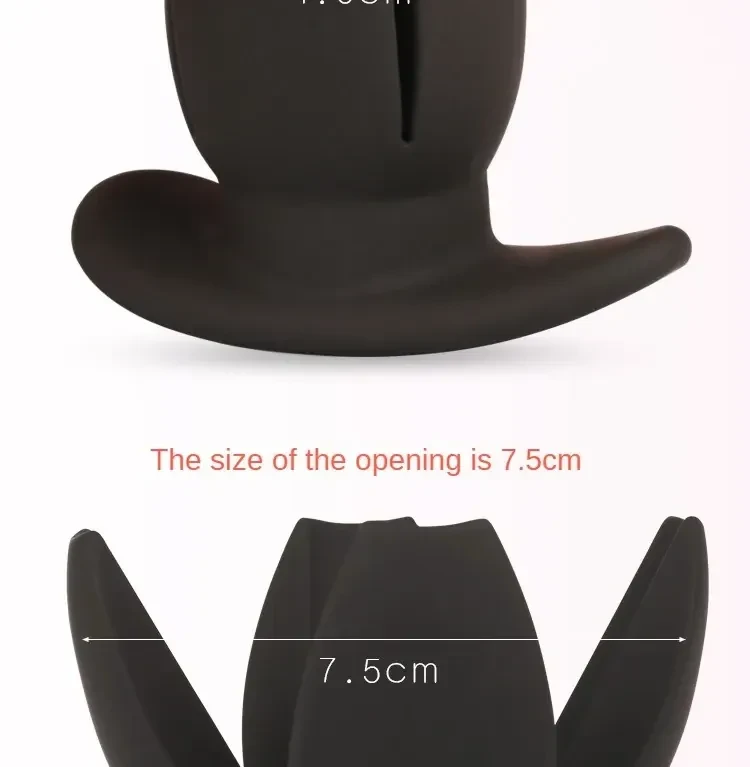 silicone anal plug hollow design