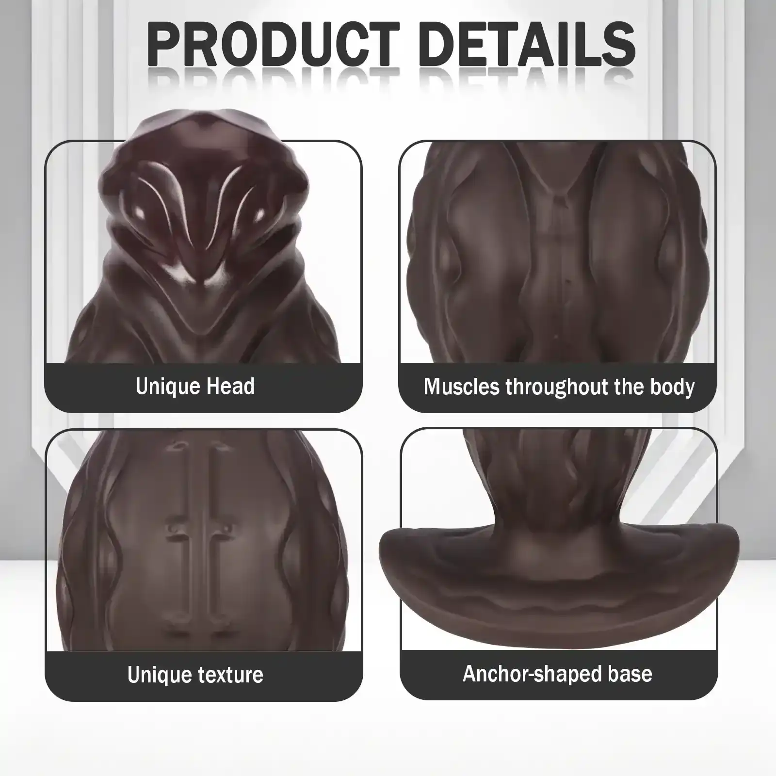 silicone anal plug large size