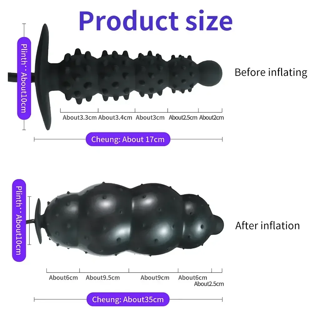 silicone anal plug with detachable pump