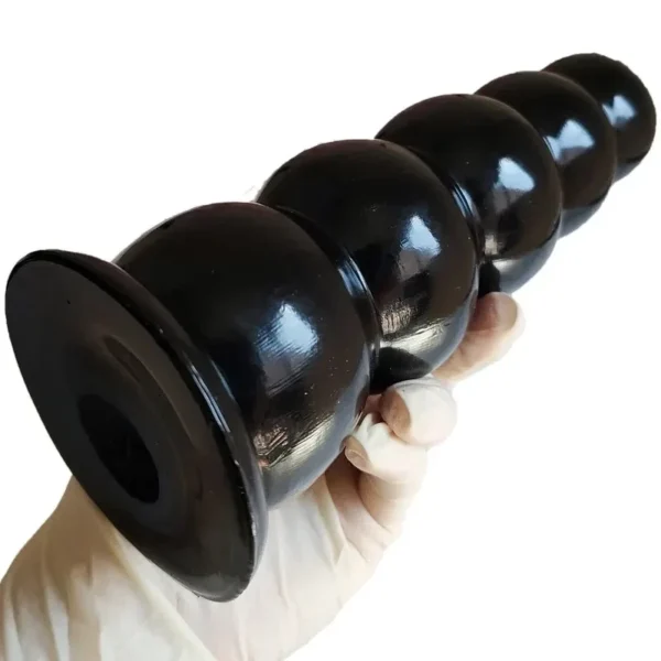 silicone beaded dildo butt play