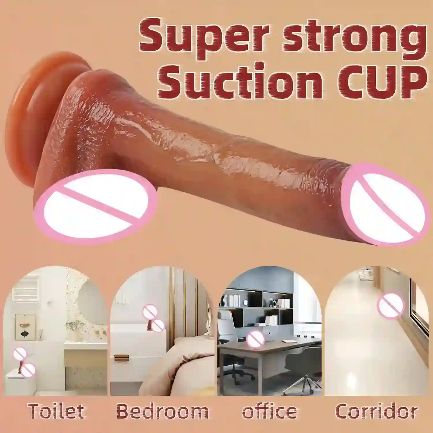 silicone dildo realistic texture veins