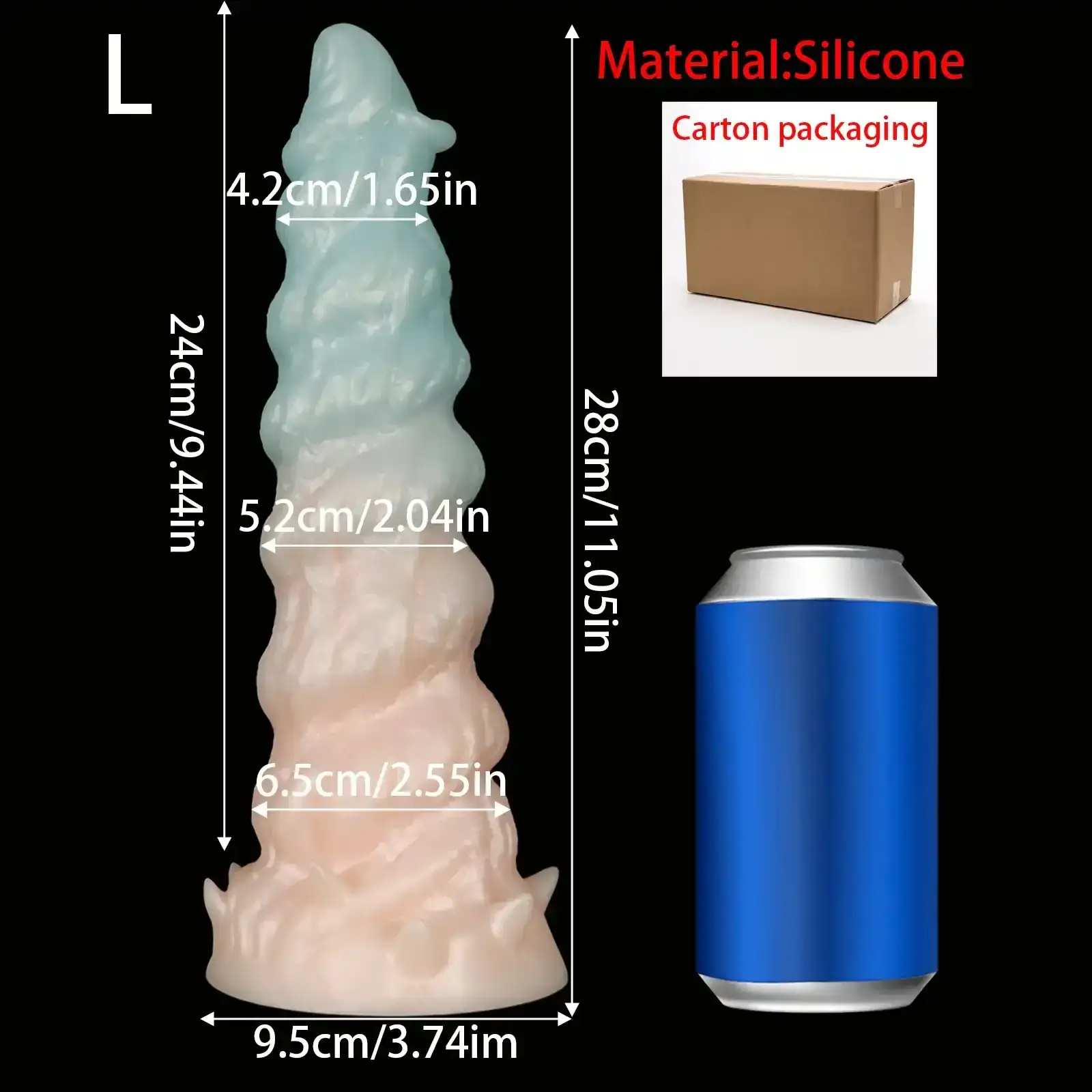 silicone dragon dildo large size