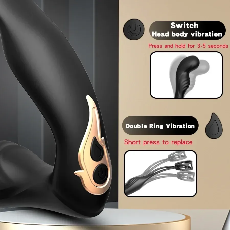 silicone dual motor perineum massager
