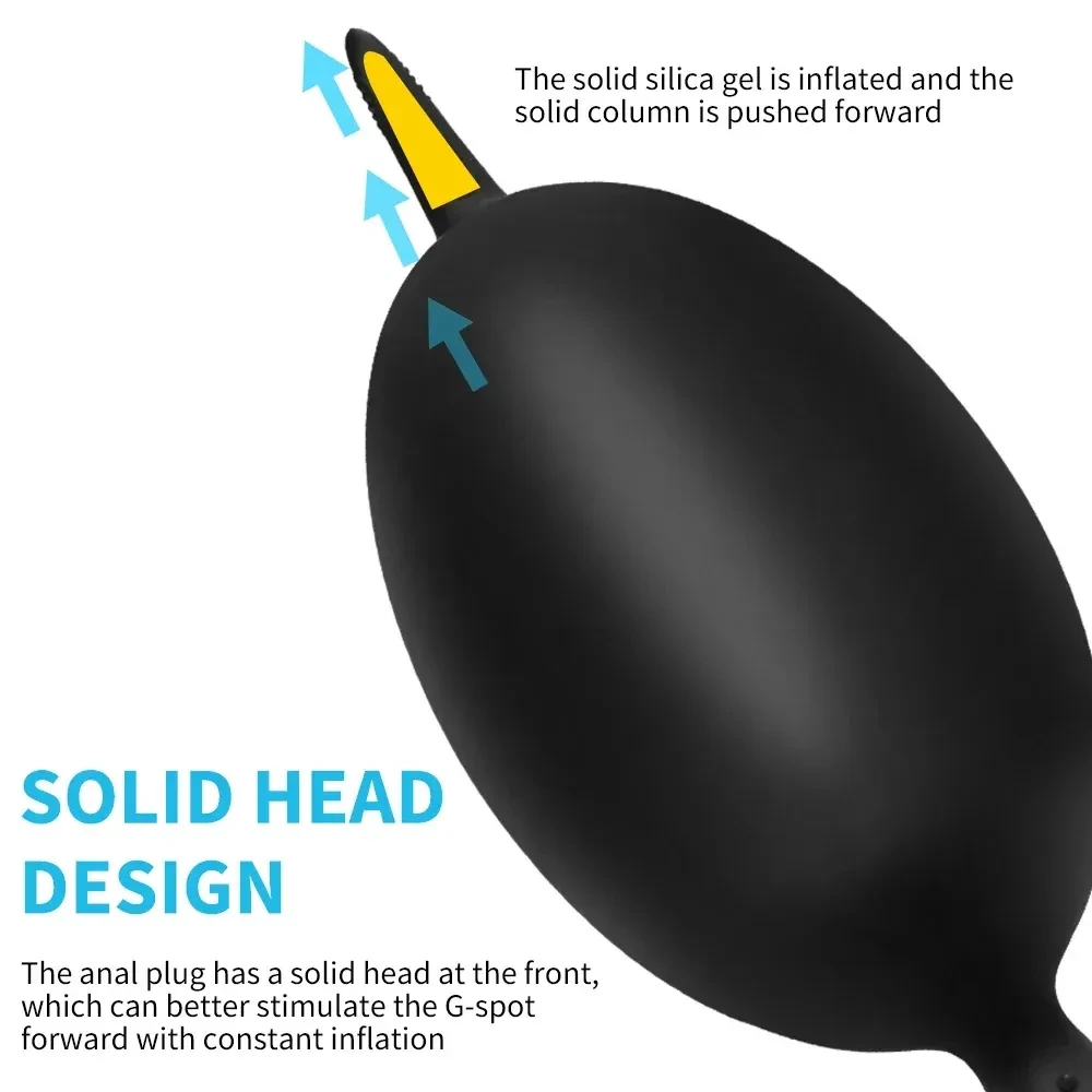 silicone inflatable anal toy expansion