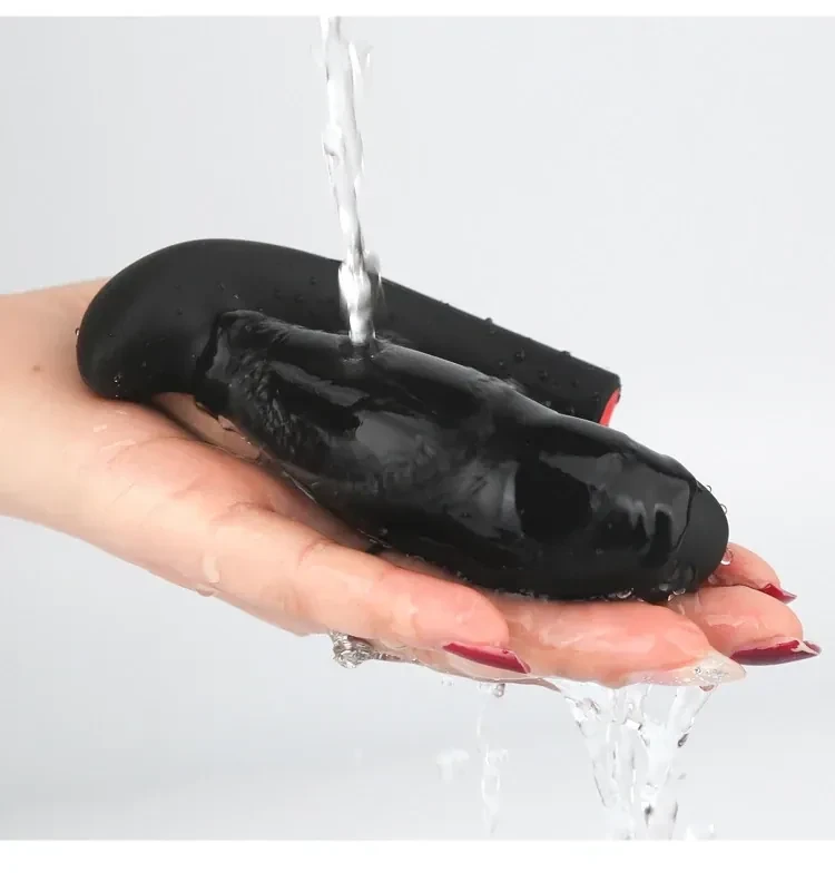 silicone inflatable anal toy smooth tapered