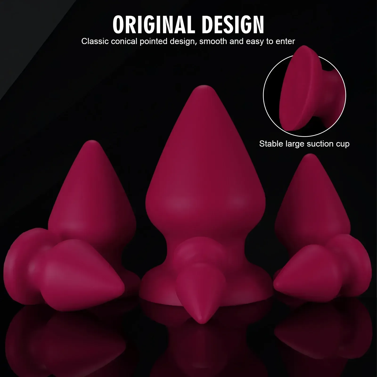 silicone plugs suction cup base