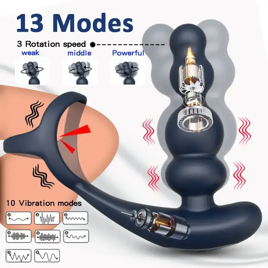 silicone prostate massager app control