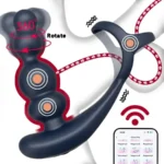 silicone prostate massager dual motor