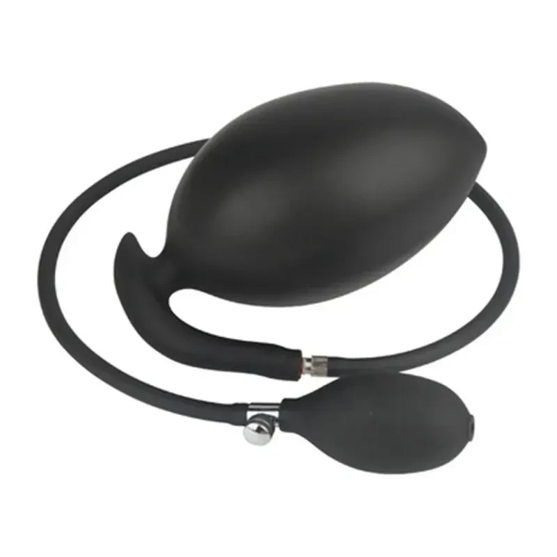 silicone prostate massager inflatable anal toy