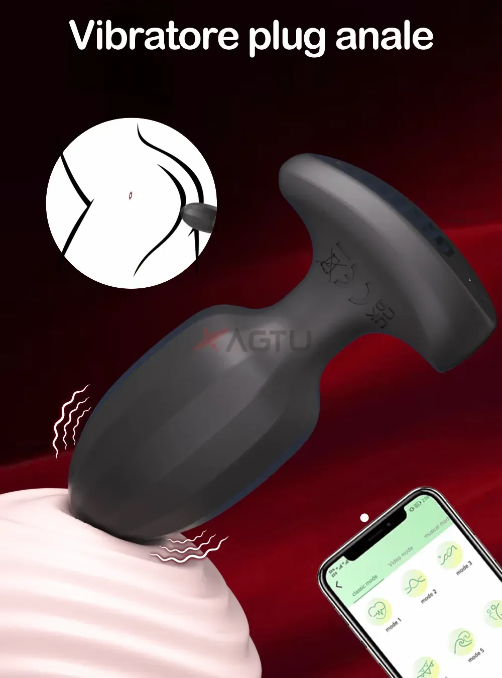 silicone prostate stimulator remote control