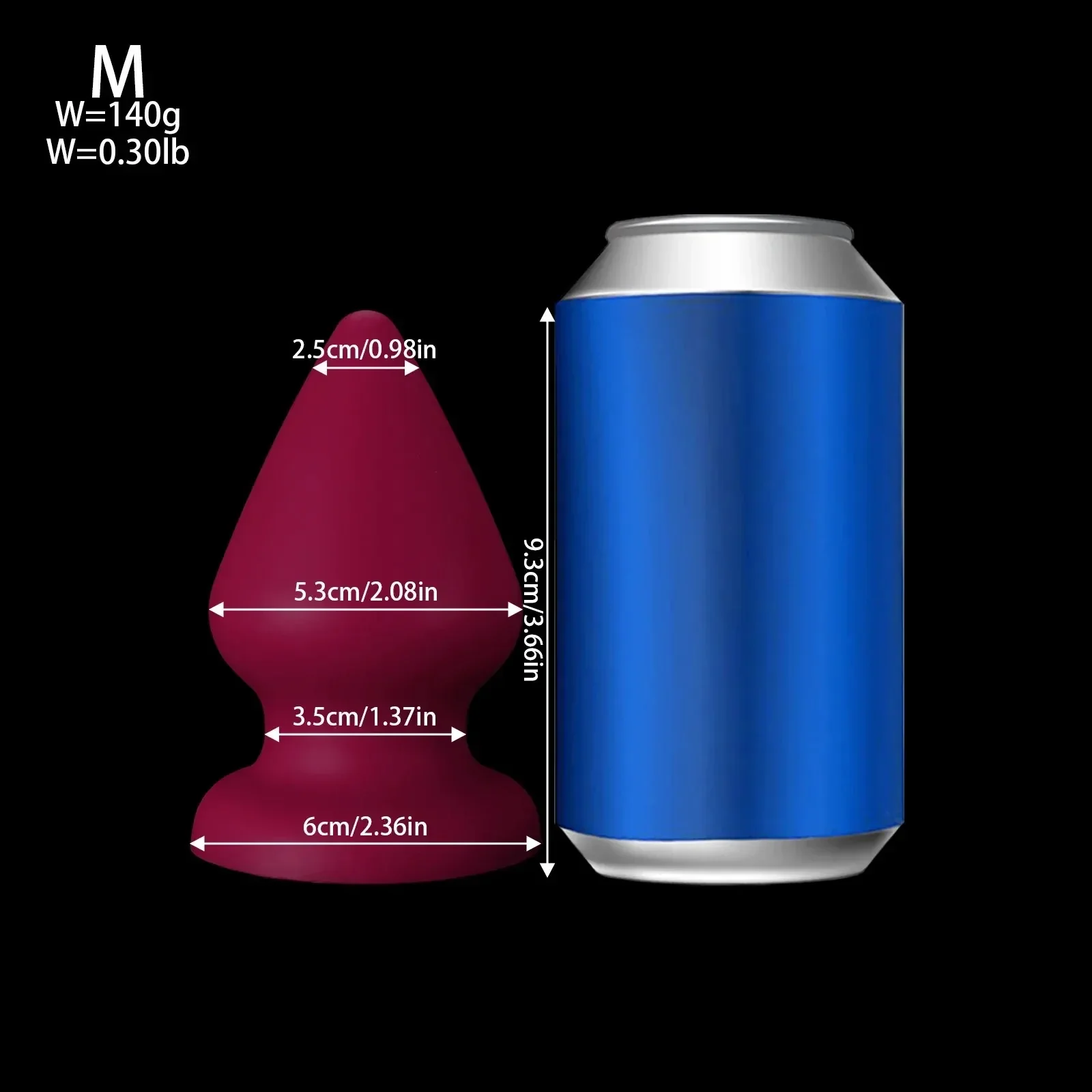 six size anal plug training set