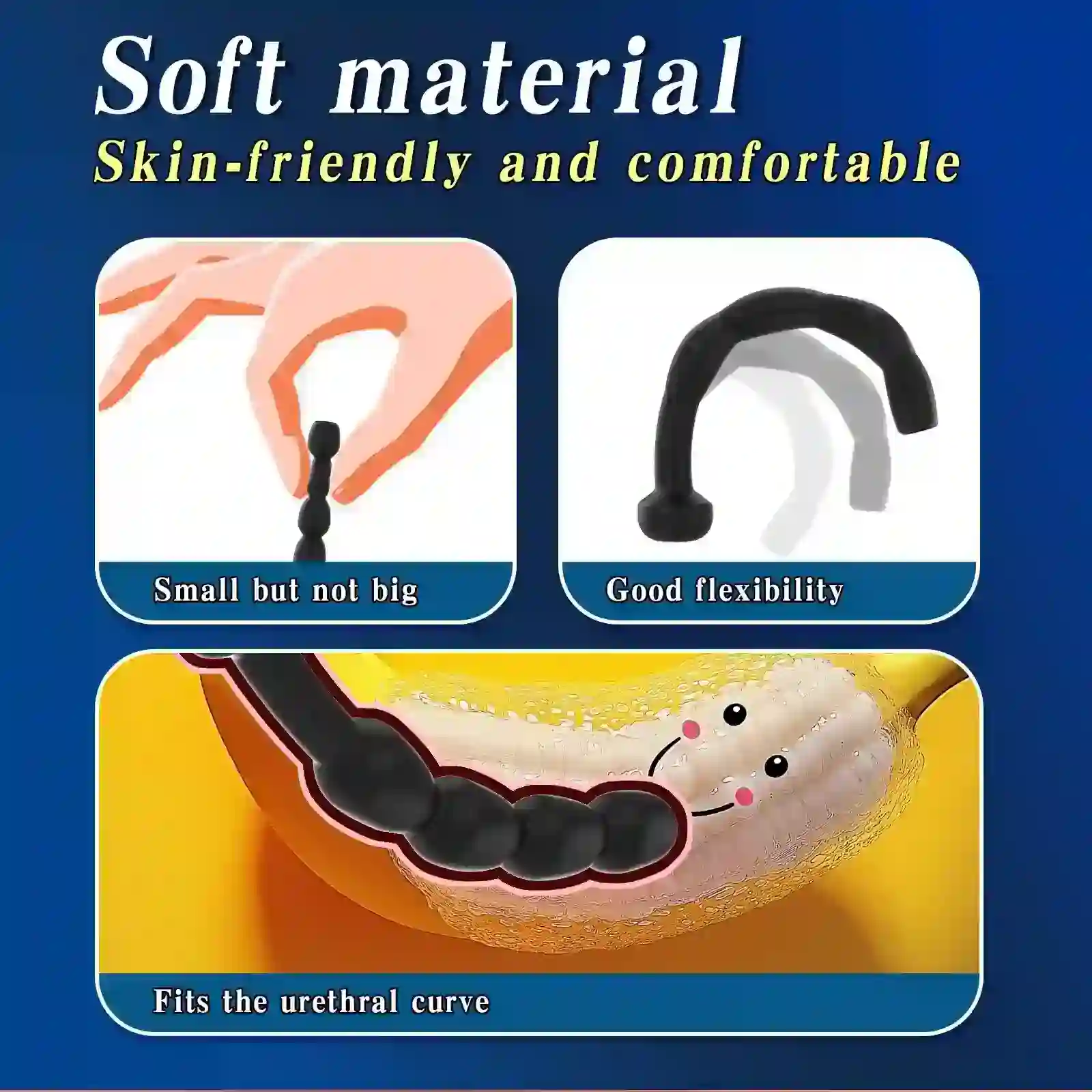 small diameter urethral sounding plug